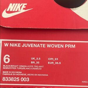 Nike Juvenate Woven PRM in Black and Bright Crimson